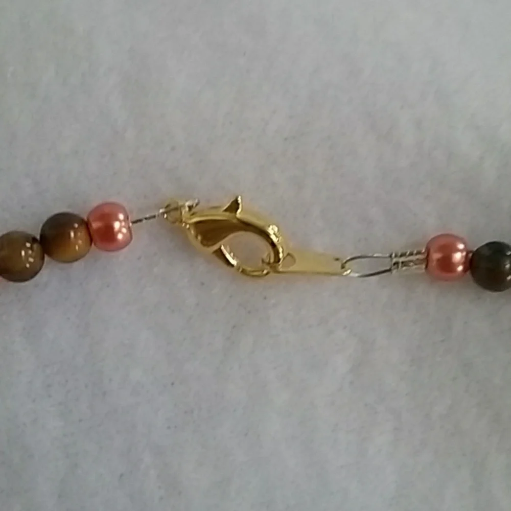 Girls horse charm beaded necklace